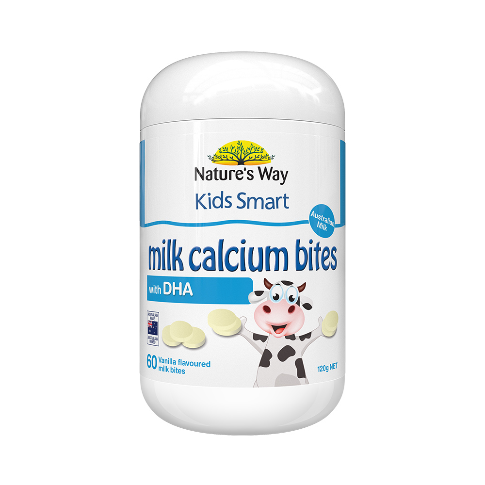 牛乳高钙鱼油咬咬片压片糖果(香草味)(佳思敏)(佳思敏)(牛乳高钙鱼油